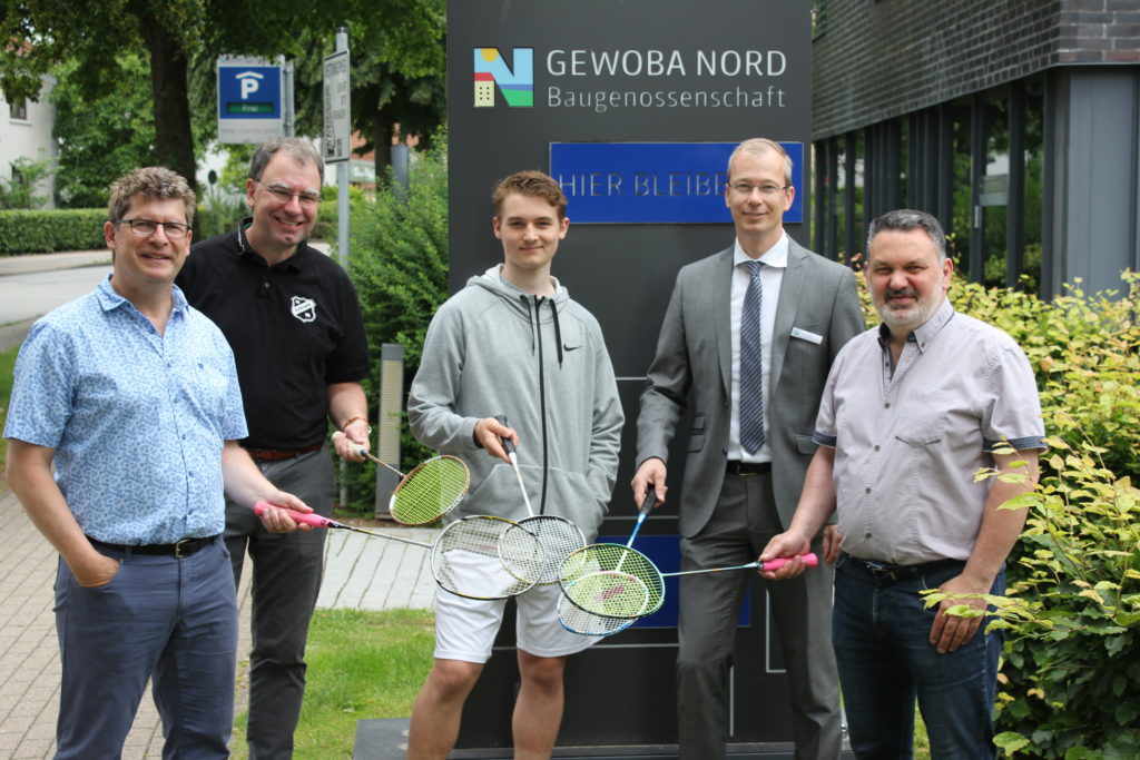 FSJ´ler für die Badmintonsparte – GEWOBA Nord unterstützt Schleswig 06